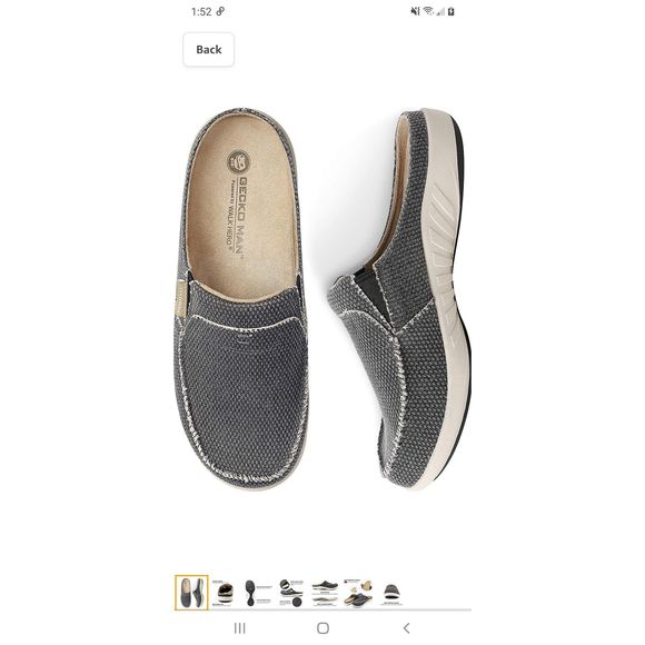 Walk Hero Shoes New M Walk Hero Gecko Man Black Slippers Slides